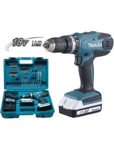 Makita HP4572DWE10 Κρουστικό Δραπανοκατσάβιδο Μπαταρίας 12V 2x1.5Ah   